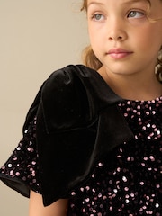 Angel & Rocket Macie Bow Shoulder Sequin Dress - 5суретінің 2 суреті