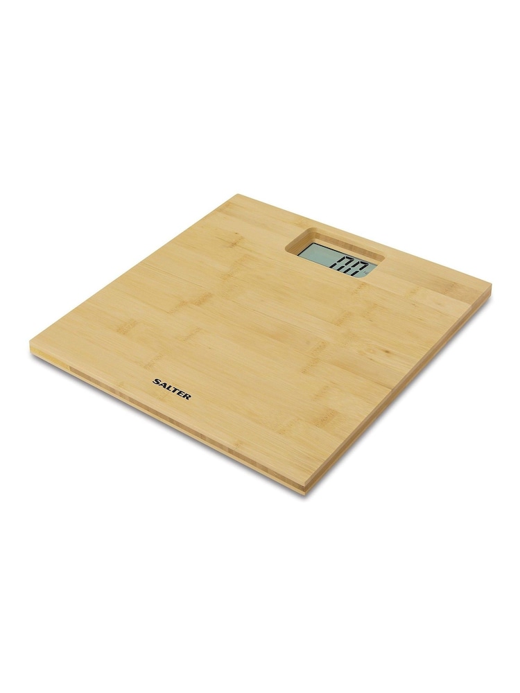 Salter White Bamboo Viscose Electric Bathroom Scales - Image 2 of 4
