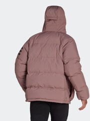 adidas Purple Utilitas Hooded Down Jacket - Image 2 of 6