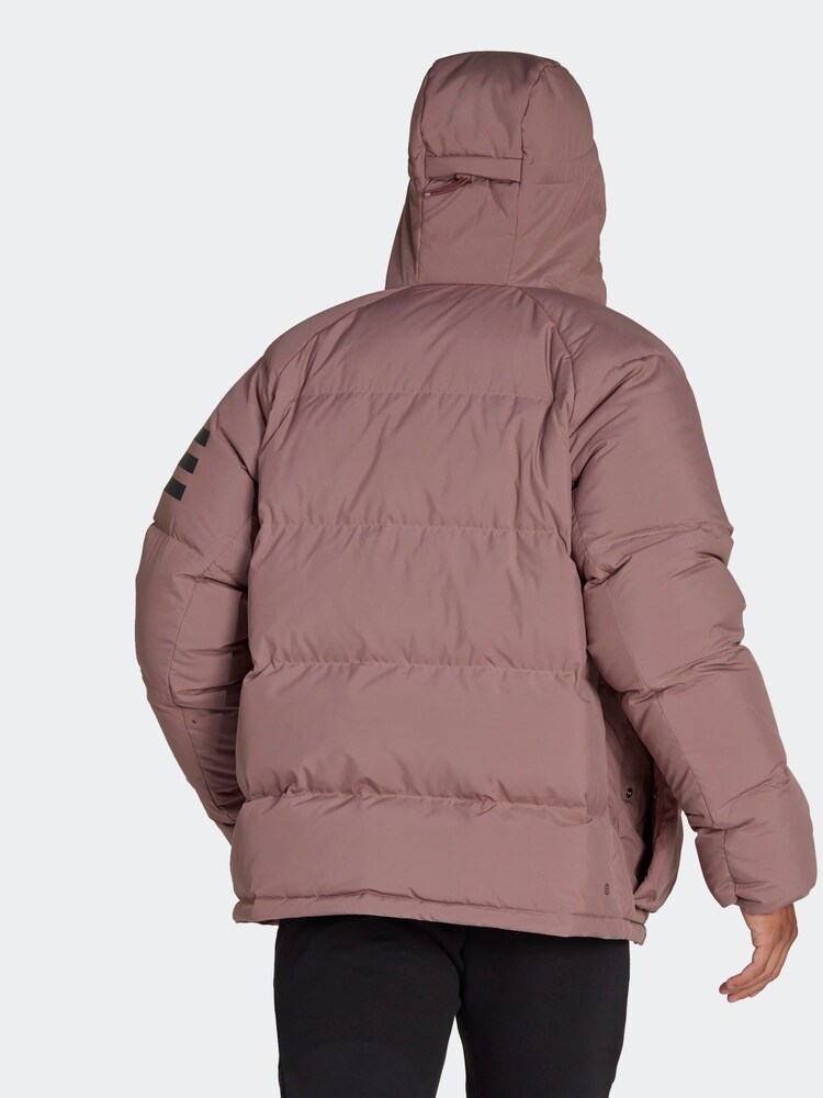 adidas Purple Utilitas Hooded Down Jacket - Image 2 of 6