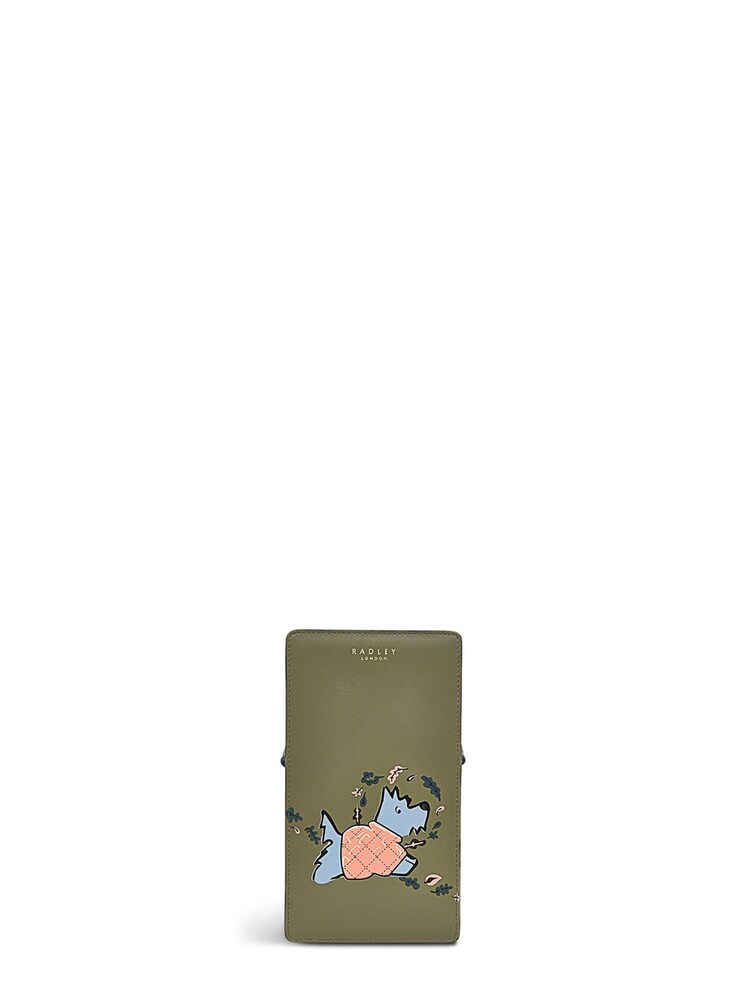 Radley London Medium Green Malton Puffy Jacket Zip-Around Phone Cross-Body Bag - Image 1 of 4