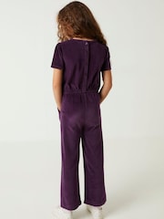 FatFace Purple Star Velour Jumpsuit - Image 2 of 5