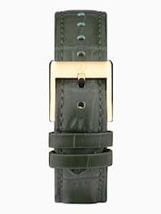 Accurist Womens Green Rectangle Leather Strap Analogue Watch - Image 3 of 7