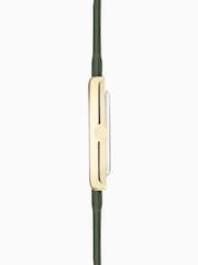 Accurist Womens Green Rectangle Leather Strap Analogue Watch - Image 4 of 7