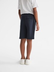 Reiss Airforce Blue Star Ribbed Jersey Shorts - Image 5 of 6
