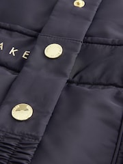 Granatowy - Nieprzemakalny płaszcz Baker By Ted Baker z paskiem - Image 11 of 17
