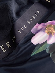 Granatowy - Nieprzemakalny płaszcz Baker By Ted Baker z paskiem - Image 15 of 17