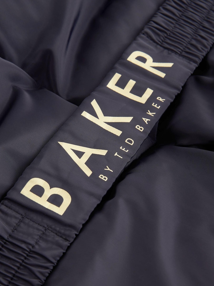 Granatowy - Nieprzemakalny płaszcz Baker By Ted Baker z paskiem - Image 17 of 17