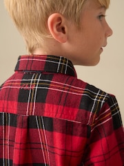 Angel & Rocket Red Camden Brushed Check Shirt With Bow Tie - Image 3 of 6