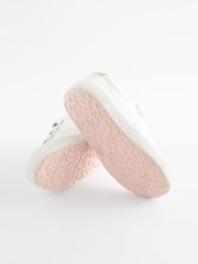 White/Pink Wide Fit (G) Touch Fastening Trainers - Image 3 of 6