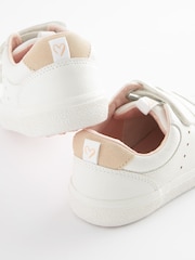White/Pink Wide Fit (G) Touch Fastening Trainers - Image 5 of 6
