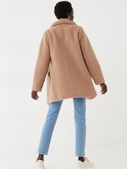 FatFace Natural Tanya Teddy Coat - Image 2 of 4
