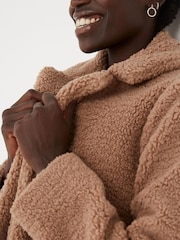 FatFace Natural Tanya Teddy Coat - Image 3 of 4