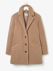 FatFace Natural Tanya Teddy Coat - Image 4 of 4