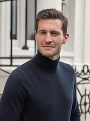Pure Collection Mens Cashmere Roll Neck Sweater - Image 3 of 3
