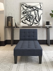 Dorel Home Blue Europe Adalynn Linen Chaise Lounger - Image 2 of 4