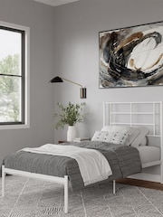 Dorel Home White Europe Jensen Metal Bed - Image 2 of 4