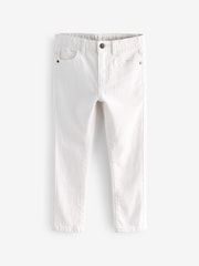 Natural Ecru Skinny Fit Cotton Rich Stretch Jeans (3-17yrs) - Image 1 of 2