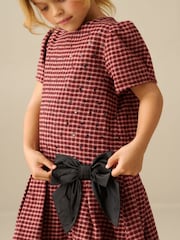 Angel & Rocket Red Zoe Check Bow Dress - Image 5 of 5