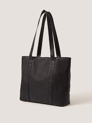 Monsoon Black Bow Quilted School Tote Bag - Image 2 of 4