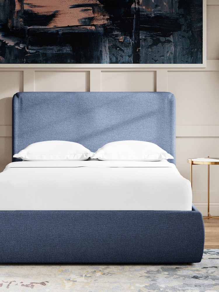 Swoon Houseweave Navy Blue Brockham Divan Bed - Image 2 of 8