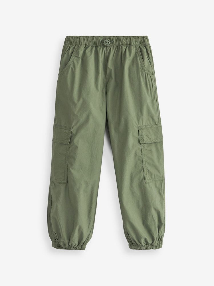 Khaki Green Parachute Cargo Cuffed Trousers (3-16yrs) - Image 6 of 7