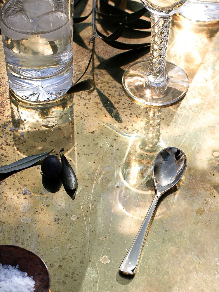 Robert Welch Silver Set of 8 English Malvern Design Teaspoons - Image 1 of 4