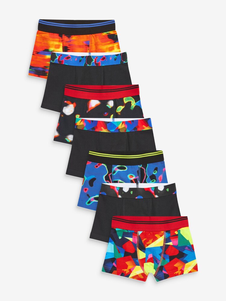 Abstract Print 7 Pack Trunks (1.5-12yrs) - Image 1 of 2