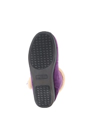 Pavers Purple Pavers Black Wide Fit Slipper Boots - Image 5 of 5