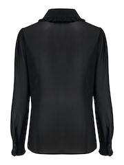 Pour Moi Black Nico Frill Shirt - Image 5 of 5