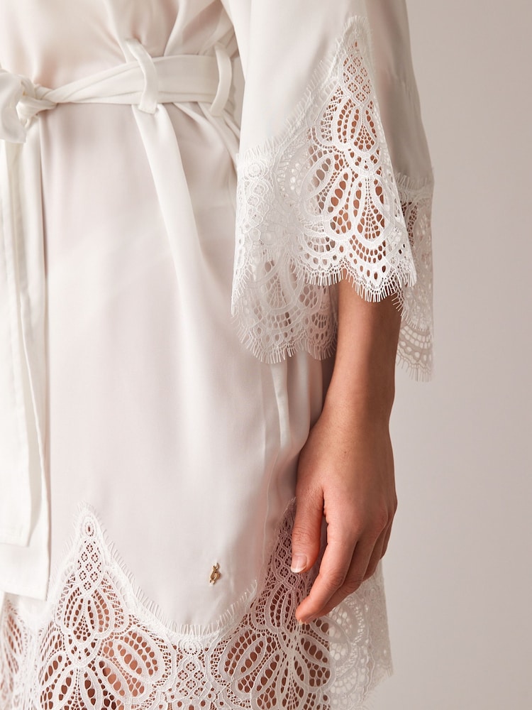 B by Ted Baker Bridal Satin Dressing Gown - Image 8 of 9