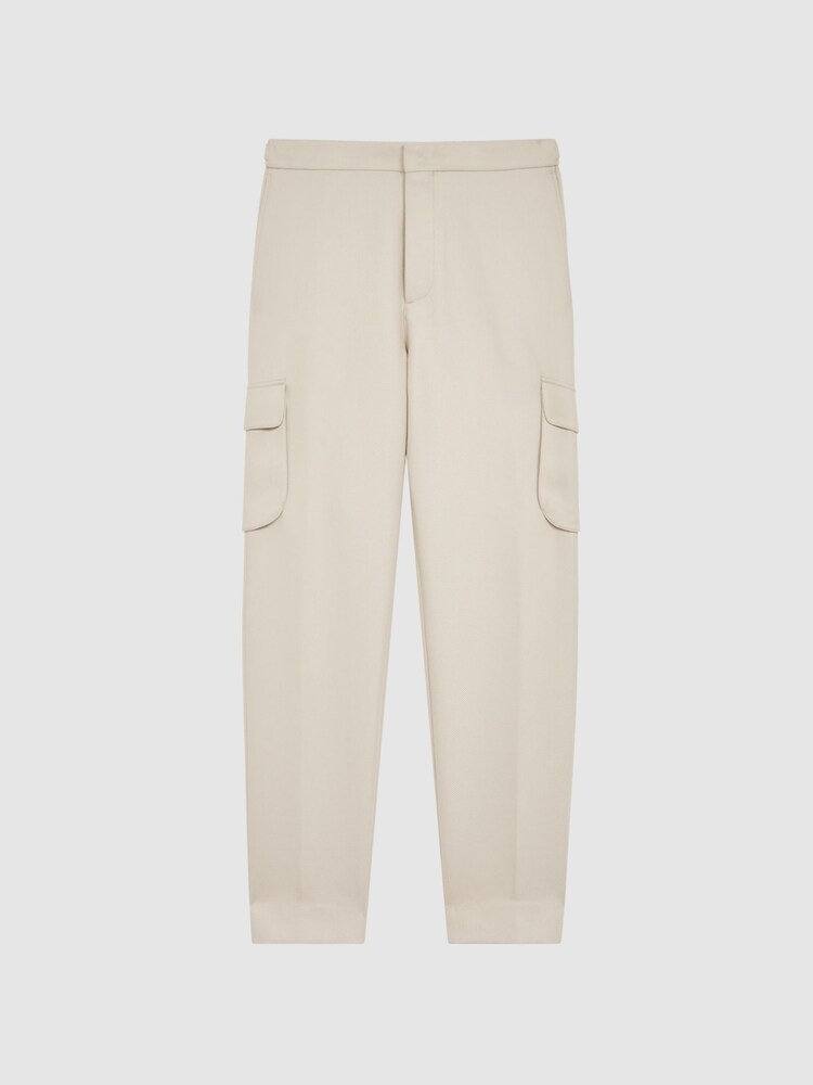 Reiss Ivory Talk Twill Cargo Trousers - Image 2 of 7