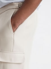 Reiss Ivory Talk Twill Cargo Trousers - Image 4 of 7