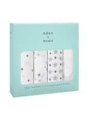 Pack de 4 muselinas grandes de algodón 100% de aden + anais - Imagen 3 de 6