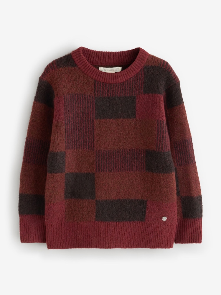 Angel & Rocket Lewis Check Knit Jumper - Bild 8 von 8 Angel & Rocket Lewis Check Knit Jumper - Bild 8 von 8