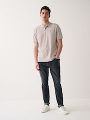 Neutral Short Sleeve Pique Polo Shirt - Image 3 of 5