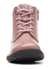 Pink - Clarks Multi Fit Astrol Schnürstiefel in Lack-Optik - Bild 4 von 7