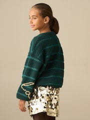 Angel & Rocket Green Cici Fa La La Knitted Jumper - Image 6 of 7