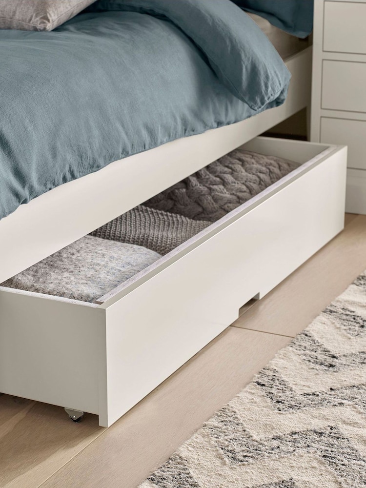 Bentley Designs White Ashby Under Bed Storage Drawer - Image 1 of 3