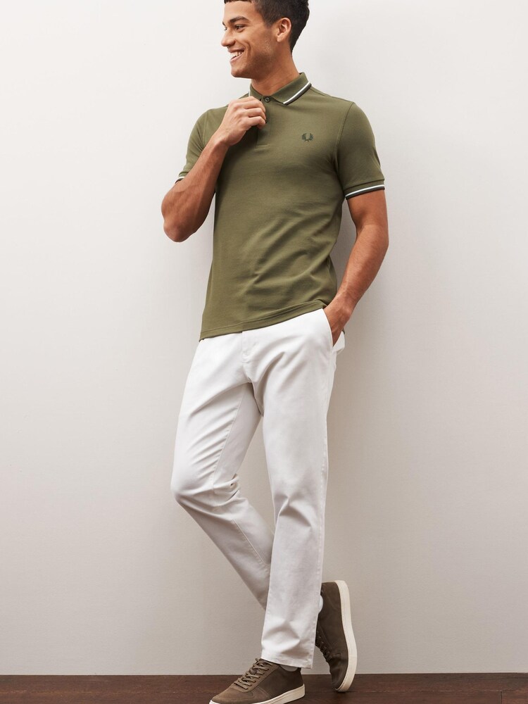 Fred Perry Mens Twin Tipped Polo Shirt - Image 1 of 4 Fred Perry Mens Twin Tipped Polo Shirt - Image 1 of 4