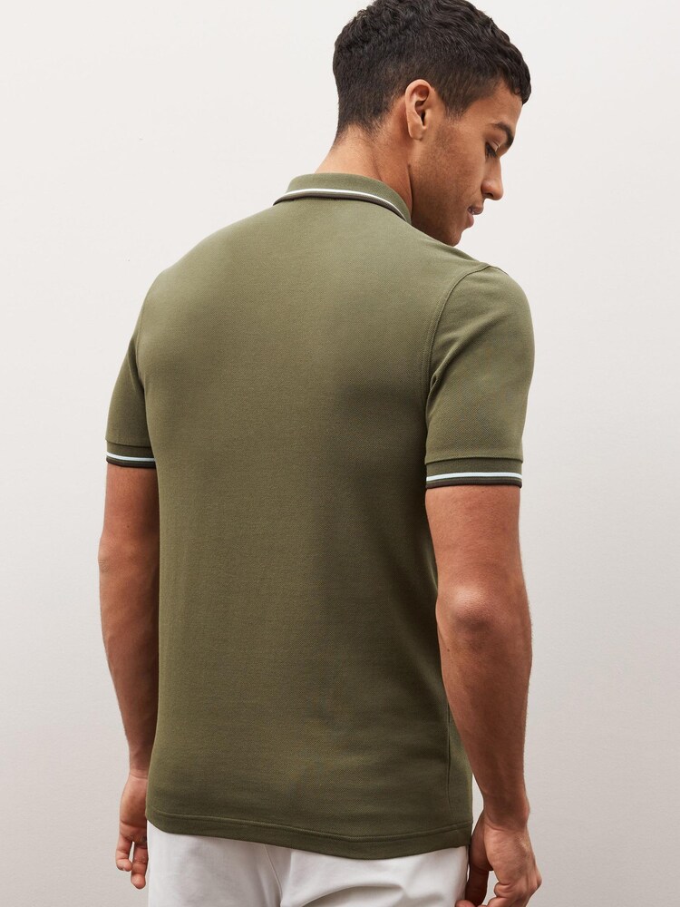 Fred Perry Mens Twin Tipped Polo Shirt - Image 2 of 4 Fred Perry Mens Twin Tipped Polo Shirt - Image 2 of 4