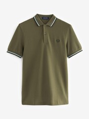 Fred Perry Mens Twin Tipped Polo Shirt - Image 4 of 4