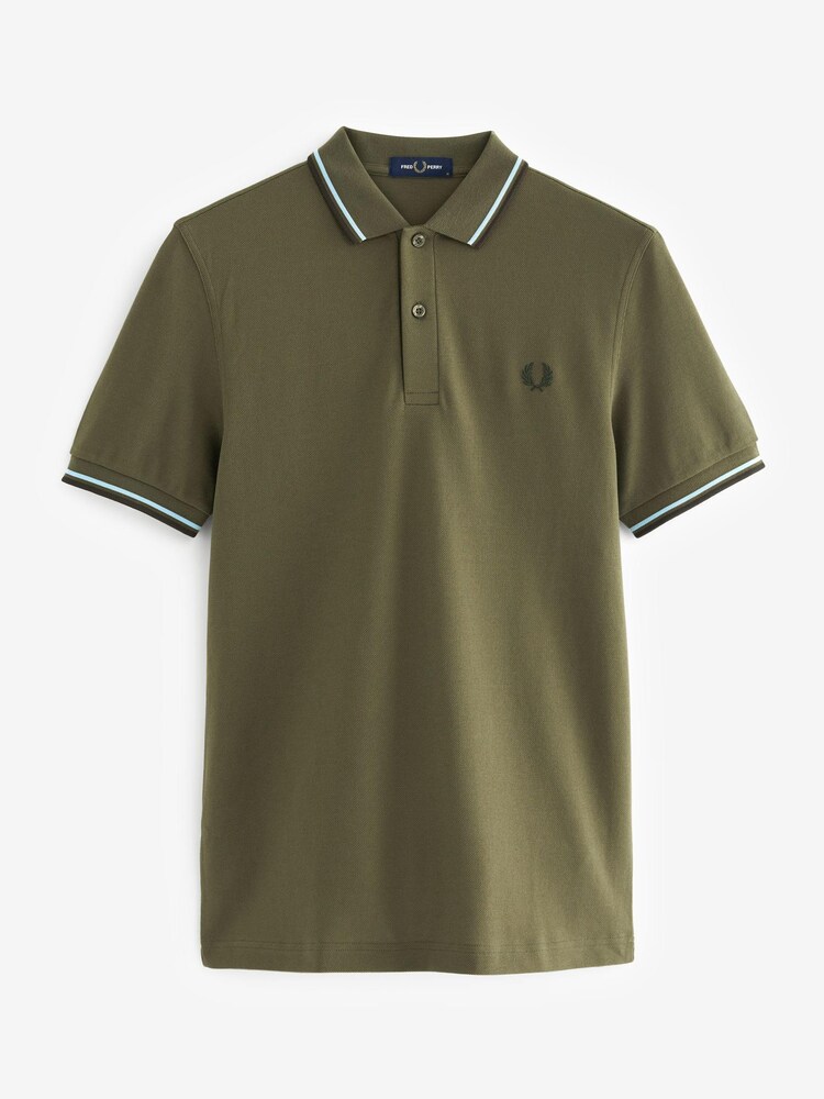 Fred Perry Mens Twin Tipped Polo Shirt - Image 4 of 4 Fred Perry Mens Twin Tipped Polo Shirt - Image 4 of 4