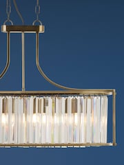 Searchlight Brown Hermione 5 Light Antique Brass Ceiling Light - Image 2 of 3