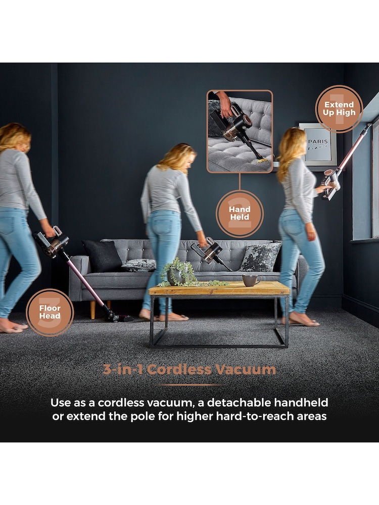 Tower Pink RVL40 Pro Pet Cordless Vacuum - Image 2 of 9