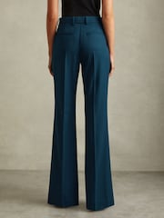 Reiss Teal Jade Wool Blend Wide Leg Suit Trousers - Image 5 of 6