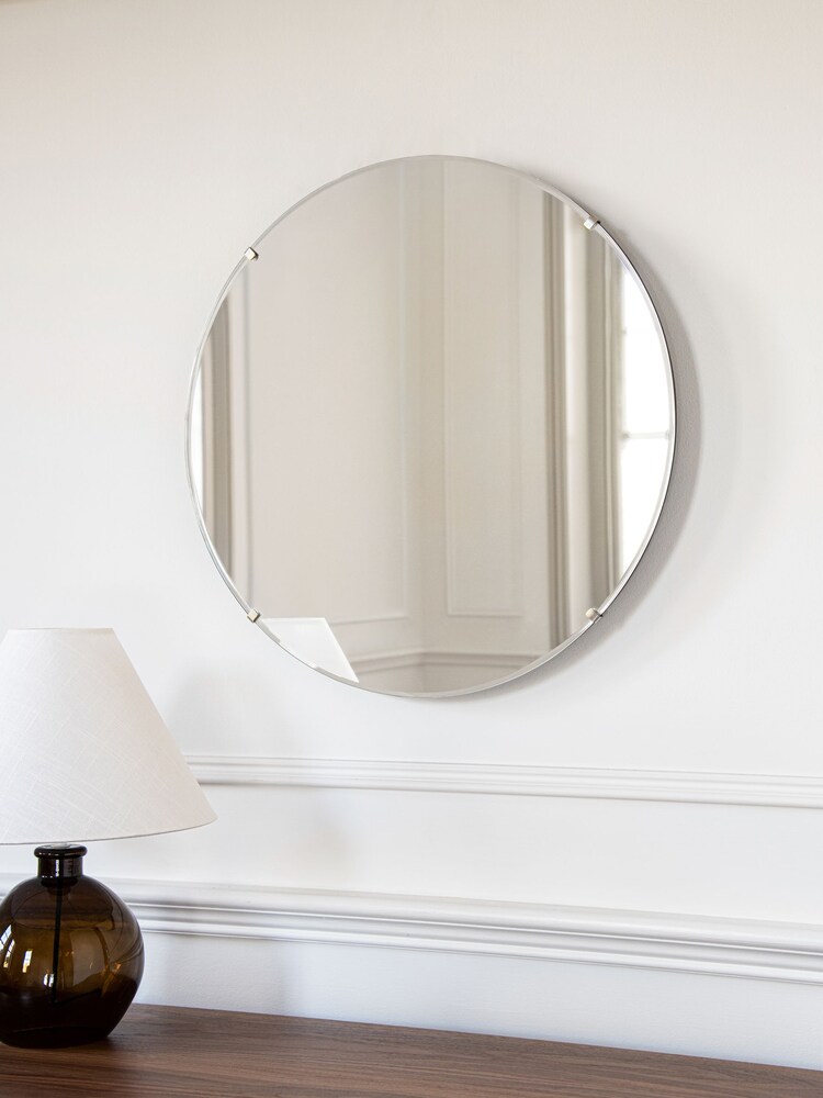 Jasper Conran London Clear Circle Clip Mirror - Image 1 of 3 Jasper Conran London Clear Circle Clip Mirror - Image 1 of 3