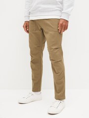 Stone Regular Tapered Slim Stretch Utility Trousers - Image 1 of 6