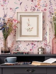 Voyage Orange Tilly Orange Flower Birch Framed Print - Image 1 of 2