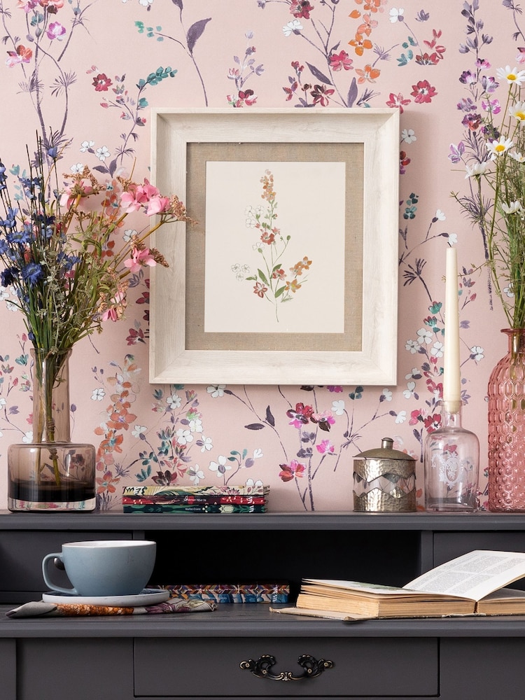 Voyage Orange Tilly Orange Flower Birch Framed Print - Image 1 of 2